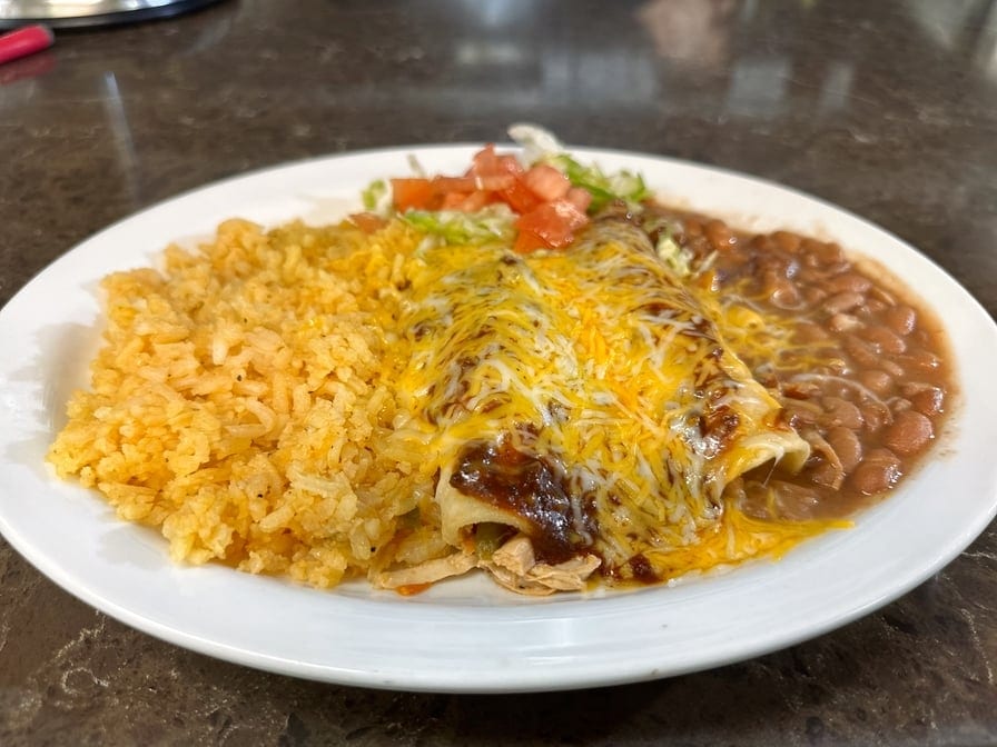 Enchilada Platter.