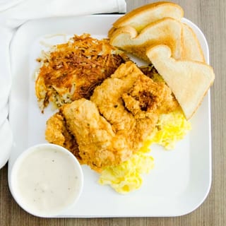 Chicken Fried Chicken with 2 Eggs