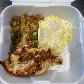 Grilled Chicken with 2 Eggs